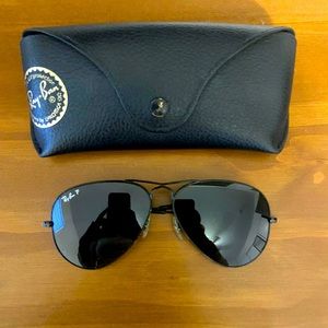 Black Polarized Ray-Ban Aviator Women’s Sunglasses